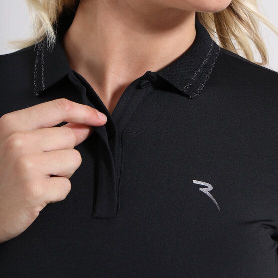 Chervo  ANTICHITA long sleeve polo black