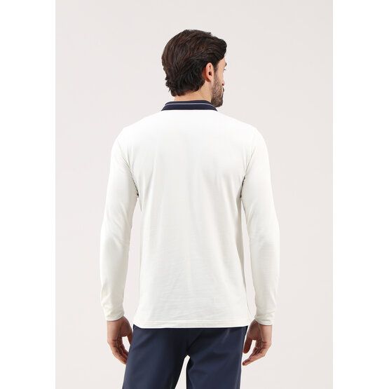 Chervo  Affranto long sleeve polo offwhite