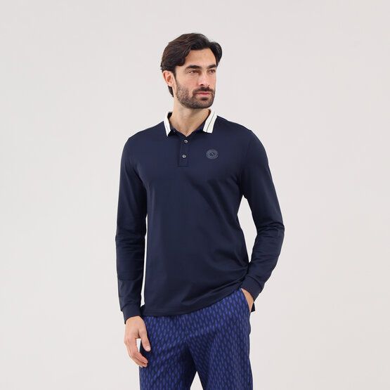 Chervo Affranto Langarm Polo navy