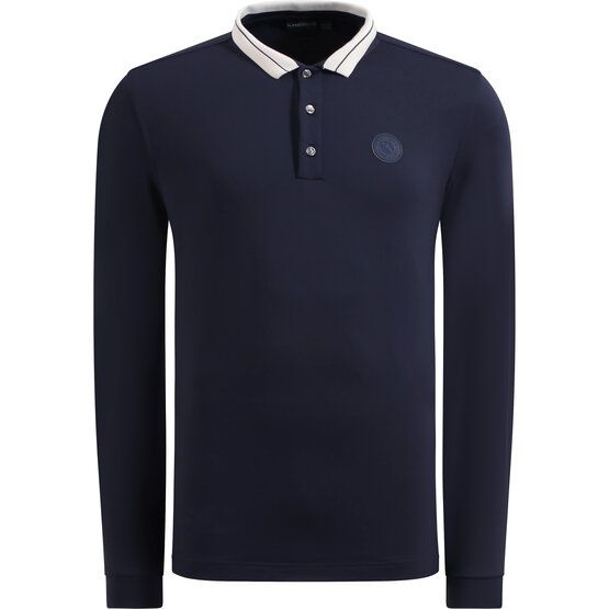 Chervo  Affranto long sleeve polo navy