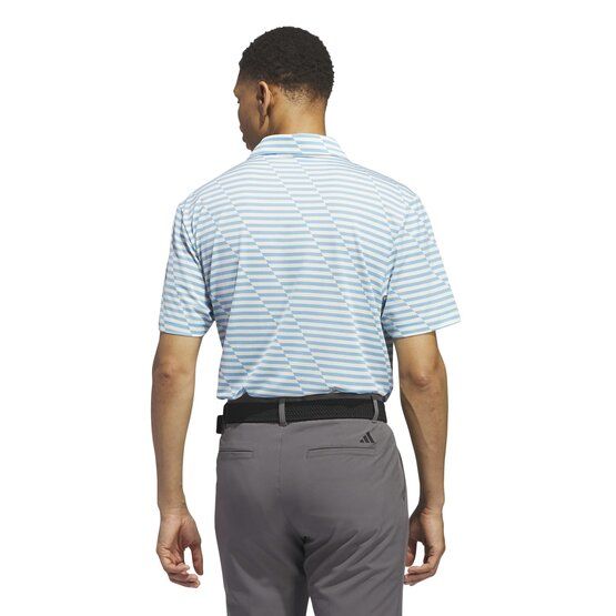 Adidas  MESH PRINT half-sleeve polo light blue