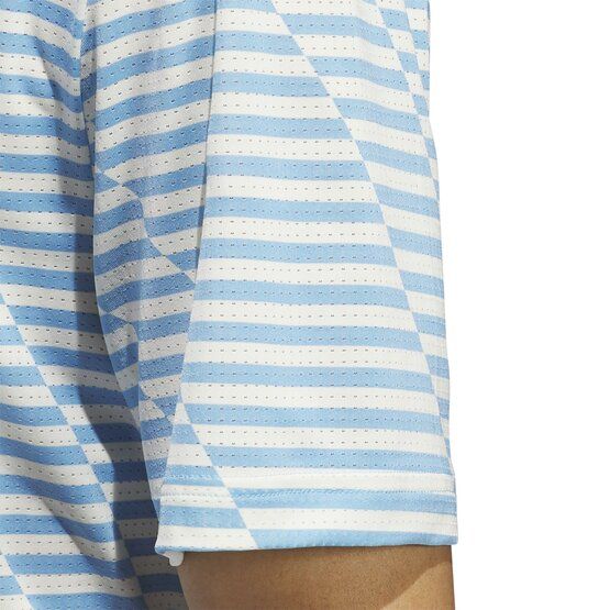 Adidas  MESH PRINT half-sleeve polo light blue