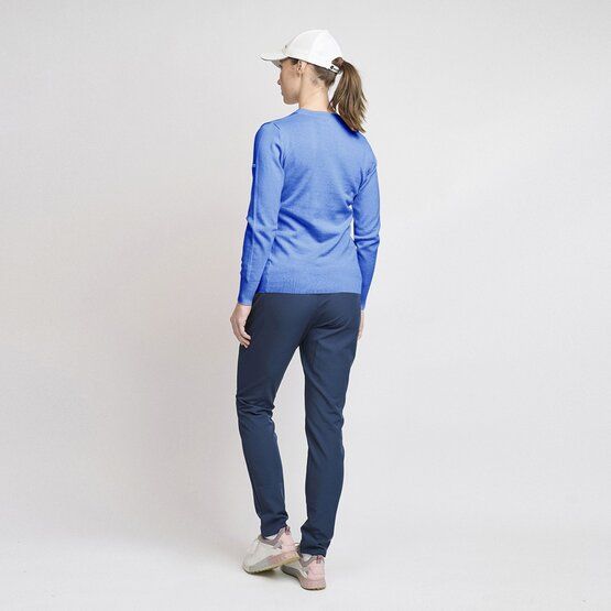 Backtee Ladies Organic Casual Strick Pullover blau