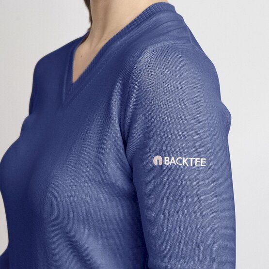 Backtee Ladies Organic Casual Strick Pullover marine