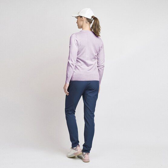 Backtee Ladies Organic Casual Strick Pullover rosa