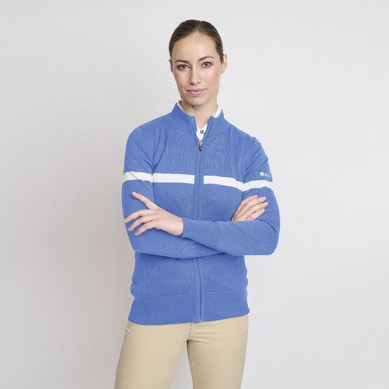 Backtee  Ladies Organic Windbreaker Windstopp Knit blue