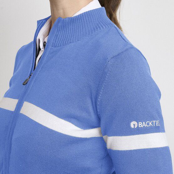 Backtee  Ladies Organic Windbreaker Windstopp Knit blue