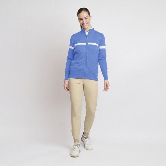 Backtee Ladies Organic Windbreaker Windstopp Strick blau