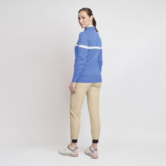 Backtee Ladies Organic Windbreaker Windstopp Strick blau