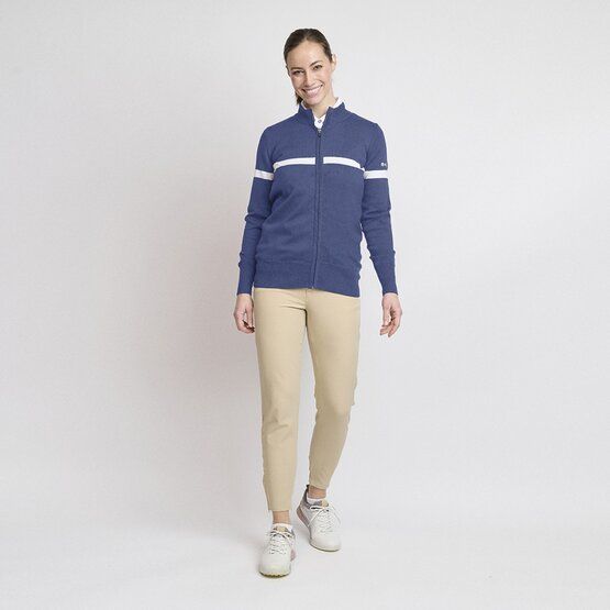 Backtee Ladies Organic Windbreaker Windstopp Strick marine