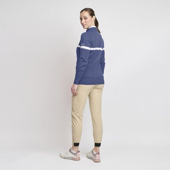 Backtee Ladies Organic Windbreaker Windstopp Strick marine