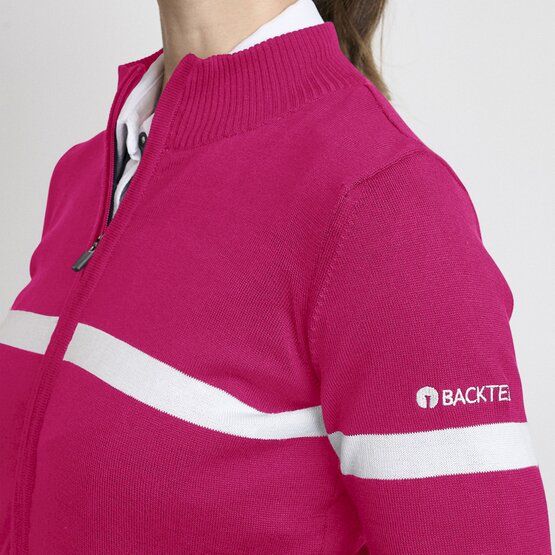 Backtee  Ladies Organic Windbreaker Windstopp Knit fuchsia