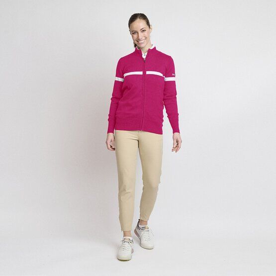 Backtee  Ladies Organic Windbreaker Windstopp Knit fuchsia