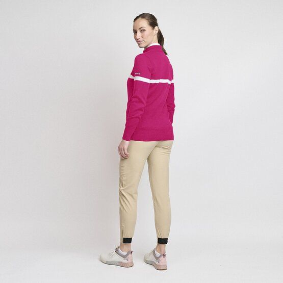 Backtee Ladies Organic Windbreaker Windstopp Strick fuchsia