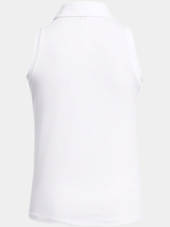 Under Armour UA Playoff ohne Arm Polo weiß
