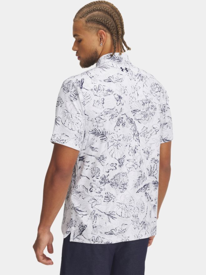 Under Armour Playoff 3.0 Pr. Hawaii Halbarm Polo weiß