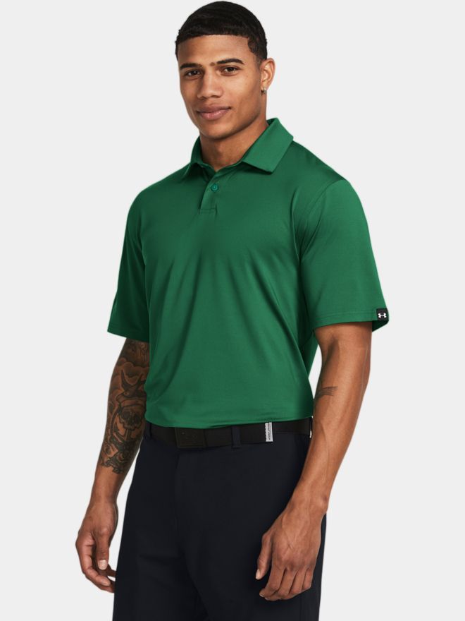 Under Armour T2G LB Halbarm Polo grün