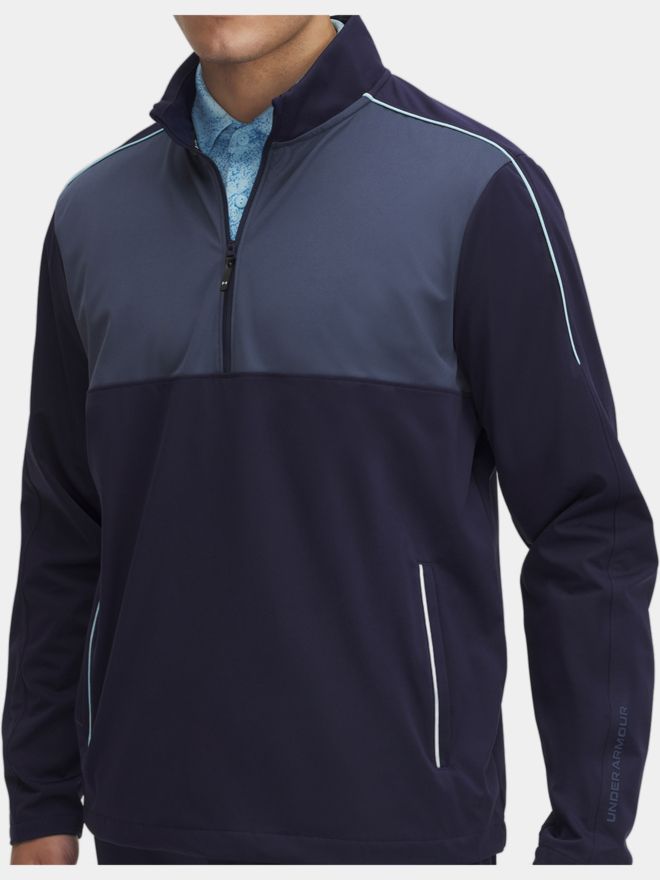 Under Armour Drive Wind Half Zip Stretch Midlayer navy