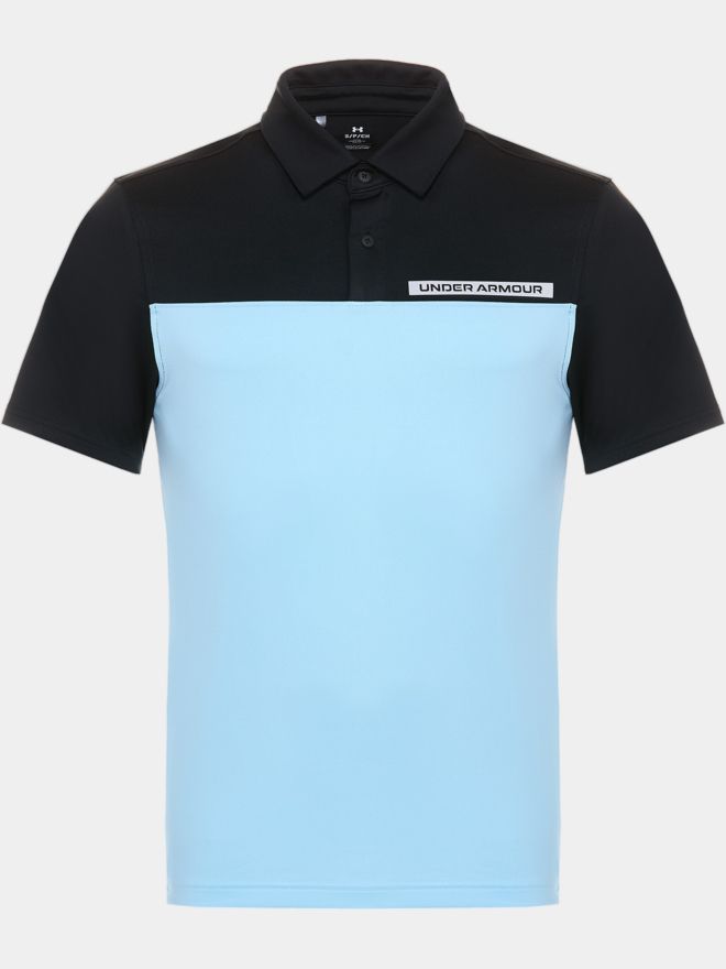 Under Armour Polo T2 Colour Block s krátkým rukávem světle modrá