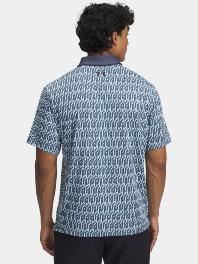 Under Armour Playoff 3.0 Pr. UA Club Cube Halbarm Polo hellblau