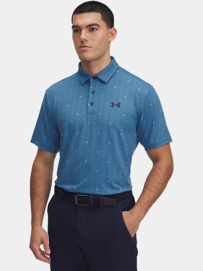 Under Armour Playoff 3.0 Pr. Deuces Slice Halbarm Polo petrol