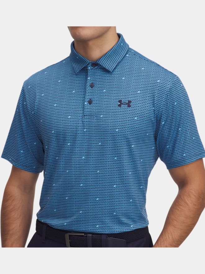 Under Armour Playoff 3.0 Pr. Deuces Slice Halbarm Polo petrol