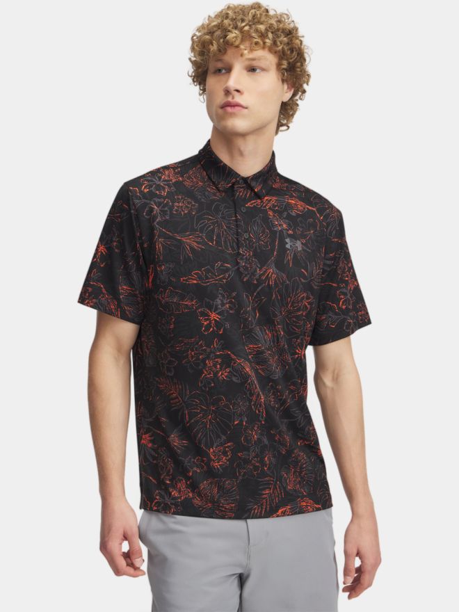 Under Armour Playoff 3.0 Pr. Hawaii Halbarm Polo schwarz