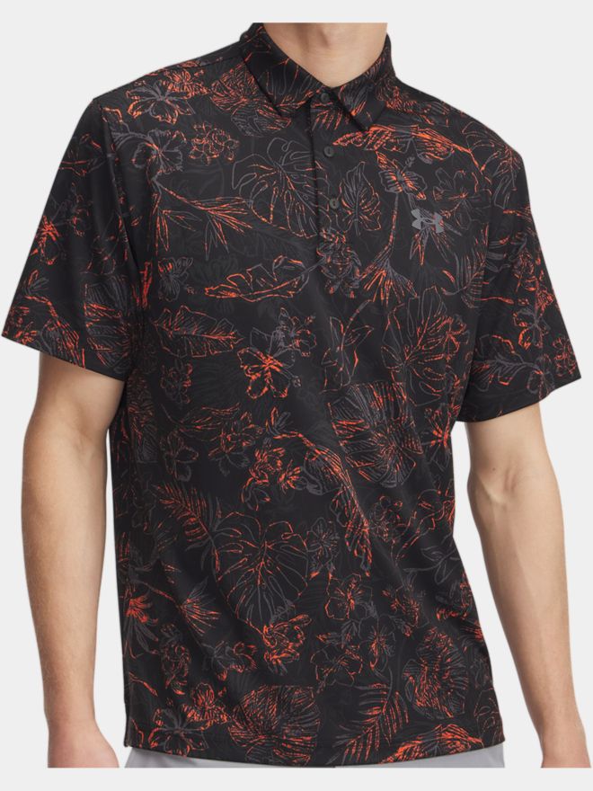 Under Armour Playoff 3.0 Pr. Hawaii Halbarm Polo schwarz