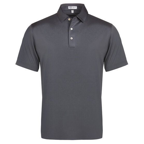 Peter Millar  SOLID PERFORMANCE JERSEY polokošile s polovičním rukávem antracit