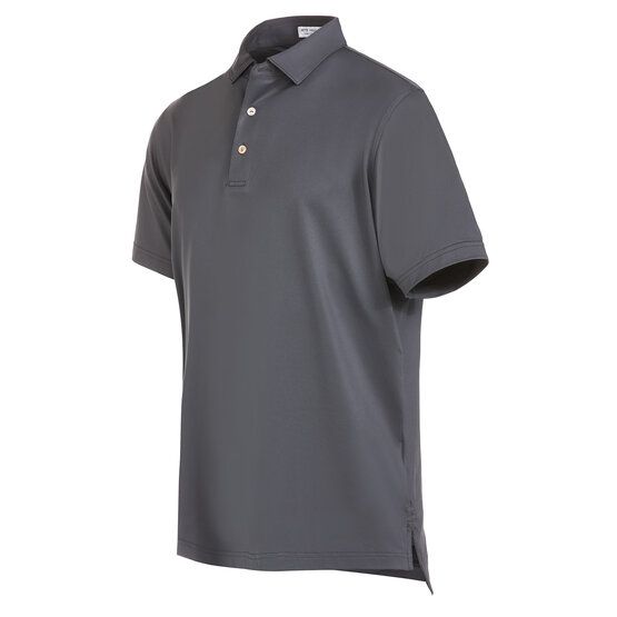 Peter Millar  SOLID PERFORMANCE JERSEY polokošile s polovičním rukávem antracit