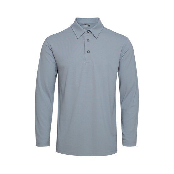 Backtee  Performance long sleeve polo gray