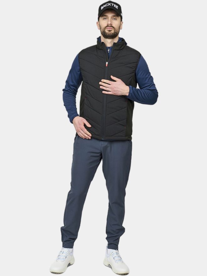 Backtee Hybrid Stretch Weste schwarz