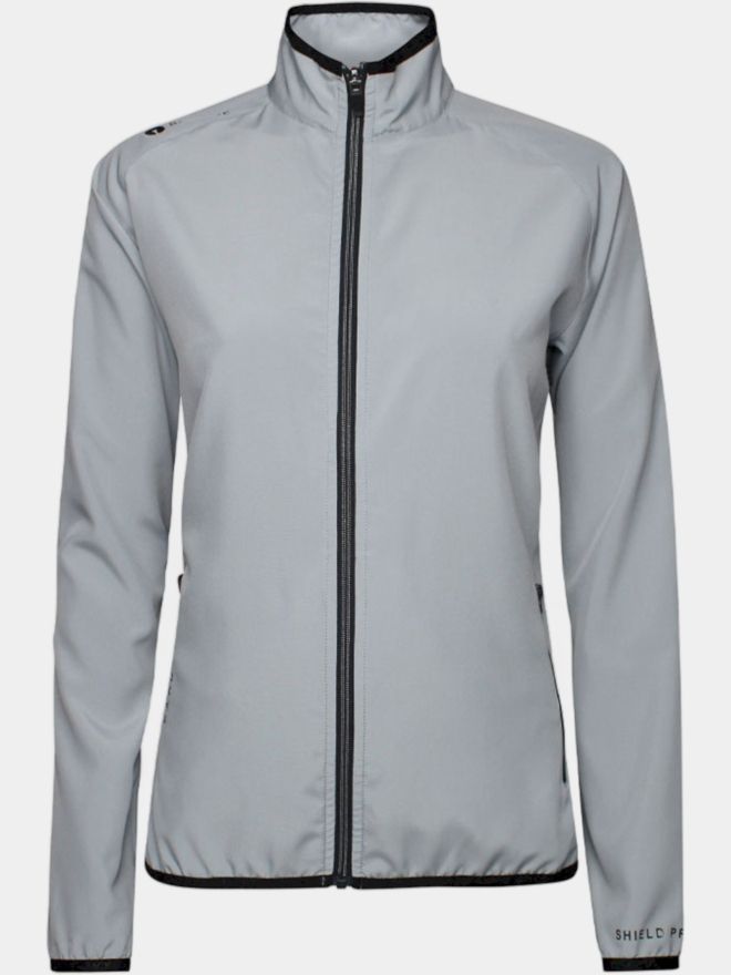 Backtee Ladies 80G Packable Shield Windstopp Jacket gray