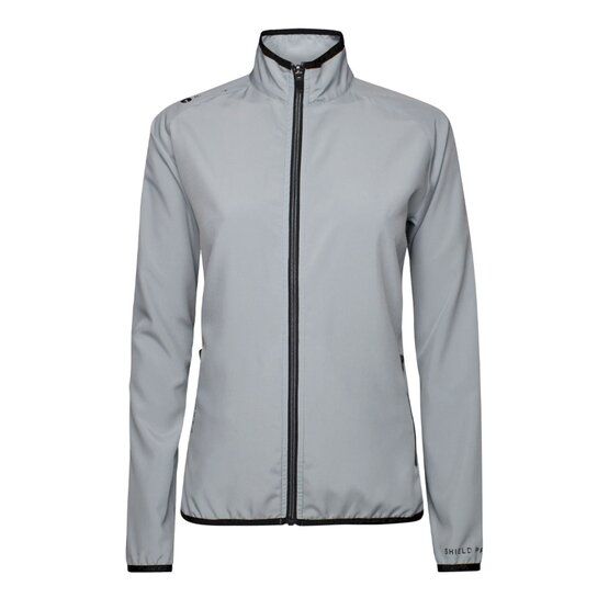 Backtee  Ladies 80G Packable Shield Windstopp Jacket gray