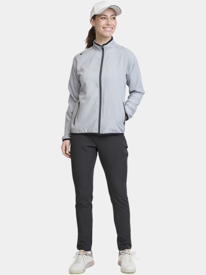 Backtee Ladies 80G Packable Shield Windstopp Jacket gray