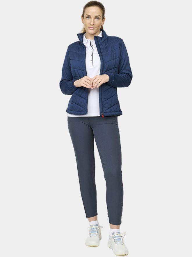 Backtee Ladies Hybrid Thermo Jacke navy