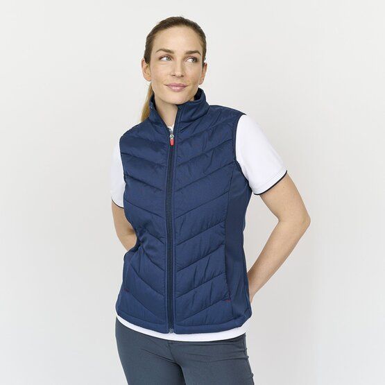 Backtee Ladies Hybrid Thermo Weste navy