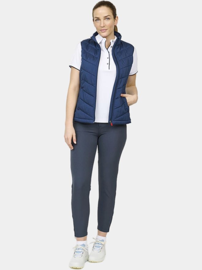 Backtee Ladies Hybrid Thermo Weste navy