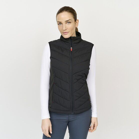 Backtee Ladies Hybrid Thermo Weste schwarz