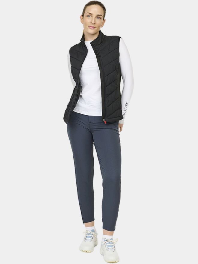 Backtee Ladies Hybrid Thermo Weste schwarz