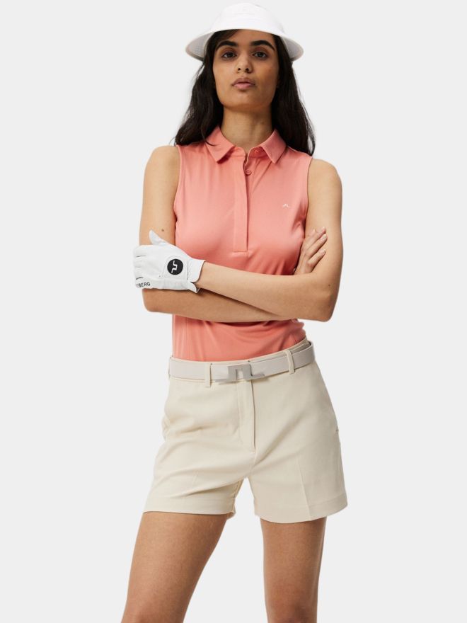 J.Lindeberg Dena Sleeveless Top ohne Arm Polo rosa