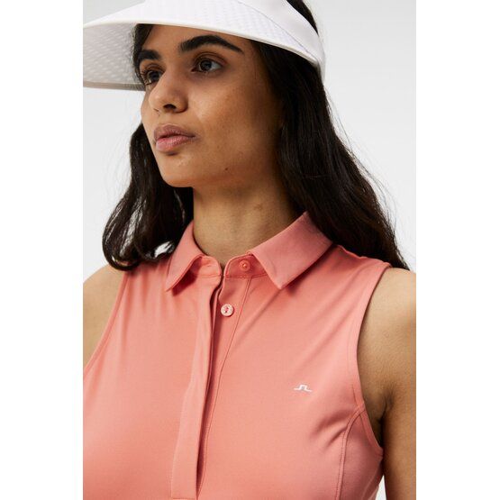 J.Lindeberg Dena Sleeveless Top ohne Arm Polo rosa