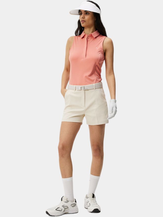 J.Lindeberg Dena Sleeveless Top ohne Arm Polo rosa