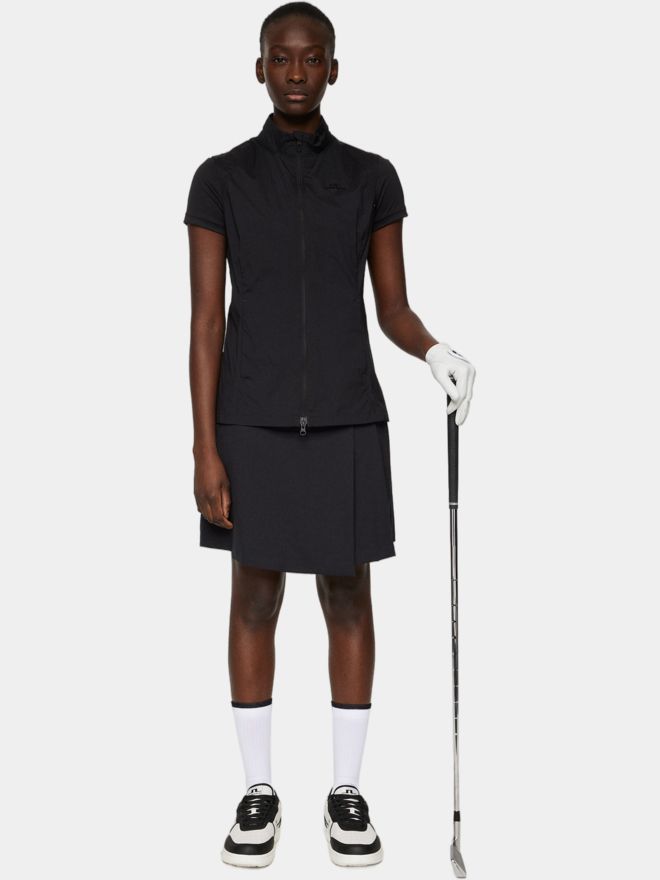 J.Lindeberg Thorine Windstopp Weste schwarz