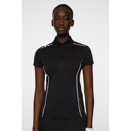 J.Lindeberg  Leyla half-sleeved polo black