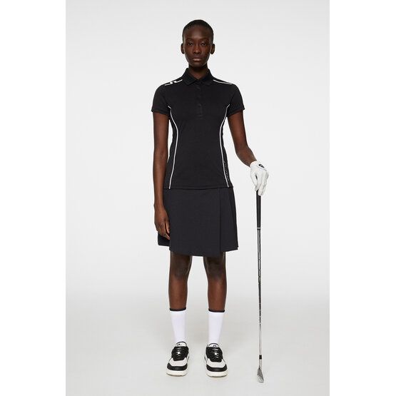 J.Lindeberg  Leyla half-sleeved polo black