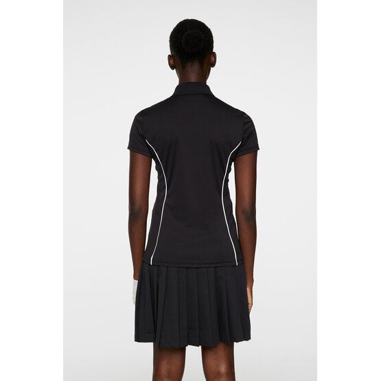 J.Lindeberg  Leyla half-sleeved polo black