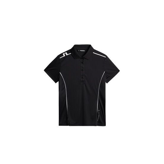 J.Lindeberg  Leyla half-sleeved polo black