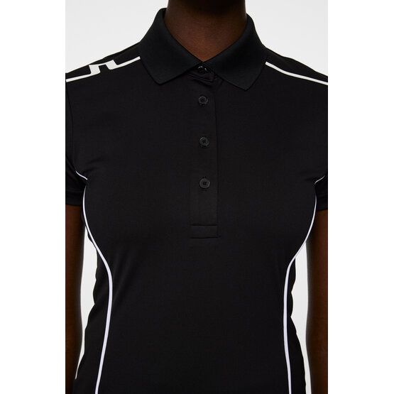 J.Lindeberg  Leyla half-sleeved polo black