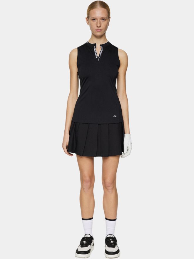 J.Lindeberg Leya Sleeveless Top ohne Arm Polo schwarz